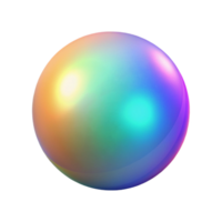 exemplary minimalist A single, glowing orb emitting a spectrum of colors, in a minimalist style original png