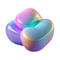 rare modern A series of overlapping, translucent shapes, with a gradient of colors, in a soft, dreamy style, under a diffuse, ambient light 8K png