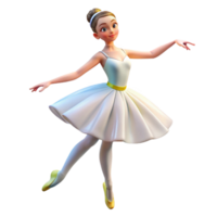 signature classic Portrait of a graceful ballerina with a delicate posture, flowing white tulle, and a serene expression, lit by soft stage lighting, in a romantic ballet style elite png