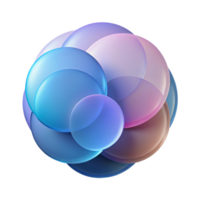 extraordinary remarkable A series of overlapping translucent circles, each with a different hue and opacity, creating a subtle, layered effect. Minimalist style png