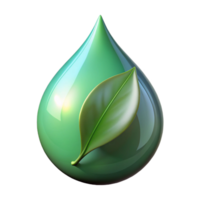 striking organic A single rain drop on a leaf, reflecting the surrounding environment, macro photography, detailed reflections, luxury png
