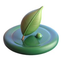 ethereal stunning A single leaf floating on the surface of a pond, soft lighting, minimalist style impeccable png