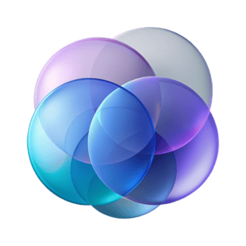 unvergesslich klassisch ein Serie von überlappend durchscheinend Kreise, jeder mit ein anders Farbton und Opazität, Erstellen ein subtil, geschichtet Wirkung. minimalistisch Stil Präzision png