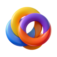beautiful passionate vintage A dynamic composition of overlapping circles in vibrant secondary colors, illuminated by sharp, contrasting light, Bauhaus style studio quality png