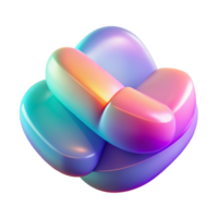 whimsical fascinating A series of overlapping, translucent shapes, with a gradient of colors, in a soft, dreamy style, under a diffuse, ambient light museum quality png