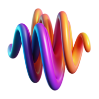 memorable futuristic An abstract representation of sound waves, using vibrant colors and dynamic shapes, with a dramatic, contrasting light source detailed png