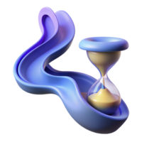 stunning creative An abstract representation of time, visualized as a flowing river of light and shadow handcrafted png