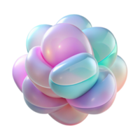 fascinating exemplary A series of overlapping, translucent shapes, in a cool, pastel color palette, with soft, diffuse lighting png