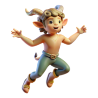 serene energetic artistic A playful satyr dancing in a moonlit forest, soft, diffused lighting, Rococo style high resolution png