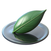 wonderful harmonious victorian A single leaf floating on still water, soft reflections, serene and contemplative, minimalist photography style high resolution png