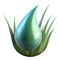 magnificent rustic A close up of a dewdrop on a blade of grass, macro photography, soft light, reflective surface, original png