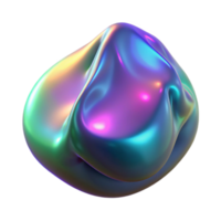 sumptuous reflective urban A translucent, amorphous blob with iridescent, oil slick like textures, lit from within with a pulsating, bioluminescent glow crisp png