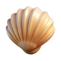 gorgeous memorable A single, perfect seashell on the beach, soft lighting, natural textures, png