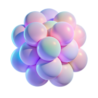 beautiful whimsical elegant A field of overlapping, translucent circles in soft pastel hues, lit by a diffuse, ambient light, creating a sense of calm and serenity. Minimalist style flawless png