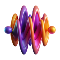 notable surreal An abstract representation of sound waves, using vibrant colors and dynamic shapes, with a dramatic, contrasting light source ultra HD png