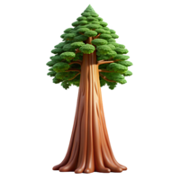 calm serene A towering sequoia tree in a misty forest, dappled sunlight, photorealistic style original png