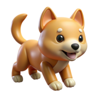 striking peaceful art deco A playful puppy chasing its tail, bright, studio lighting, depicted in a cute, chibi style expertly shot png