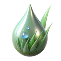 dreamy glorious A close up of a dewdrop on a blade of grass, macro photography, sparkling light, refreshing atmosphere, detailed png