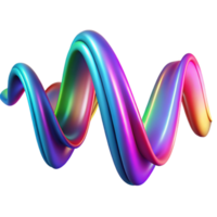 passionate exquisite An abstract representation of sound waves, visualized as colorful ribbons and curves, illuminated by a dynamic, pulsating light. Synthwave style, vibrant 8K png