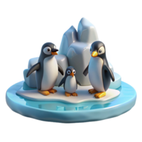 ethereal sumptuous A group of penguins waddling across the ice, Antarctic setting, documentary photography style top tier png