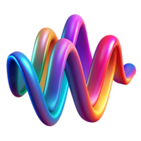 dazzling harmonious art deco An abstract representation of sound waves, visualized as colorful ribbons and curves, illuminated by a dynamic, pulsating light. Synthwave style, vibrant gallery standard png