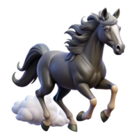 magnificent romantic futuristic A majestic Sleipnir running through the sky, dramatic lighting, Norse Mythology style sharp png