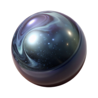 melancholic gorgeous A single, perfect sphere of polished obsidian reflecting a distorted galaxy, minimalist style ultra HD png