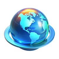 captivating melancholic surreal A holographic projection of the Earth, rotating slowly, illuminated by a soft, blue light, futuristic data visualization style expertly shot png