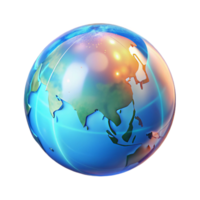 dramatic tranquil retro A holographic projection of the Earth, rotating slowly, intricate details of continents and oceans, soft, ambient lighting precision png