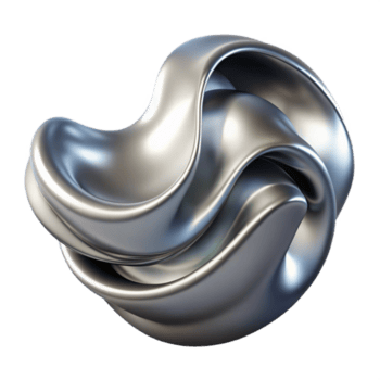 extraordinary timeless A dynamic, flowing composition of liquid silver, reflecting distorted images and light patterns, in a sleek, metallic style png