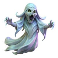 coveted art deco A spectral banshee wailing in the wind, ethereal glow, moonlight, dark fantasy style high resolution png