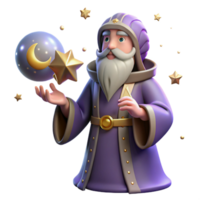 extraordinary dreamy mid century A wise oracle consulting the stars, celestial background, mystical lighting, fantasy art style elite png