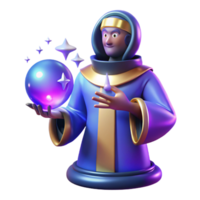 fascinating quintessential A wise oracle consulting the stars, ethereal blue and purple lighting, Art Deco style png