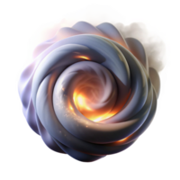 signature nordic A swirling vortex of smoke and dust, illuminated by a single, intense light source, creating dramatic shadows and highlights detailed png