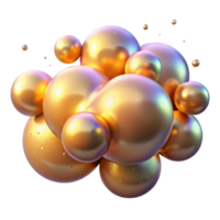 vibrant celebrated A field of shimmering, iridescent particles, floating in zero gravity, illuminated by a warm, golden light, in a dreamy, ethereal style png