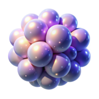 dazzling energetic avant garde A cluster of luminous orbs floating in an ethereal void, emitting a soft, otherworldly glow, in a dreamy, cosmic style impeccable png