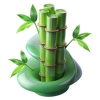 breathtaking geometric Bamboo skyscraper swaying in the wind, soft green light filtering through the leaves, sustainable architecture style genuine png