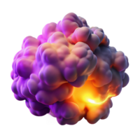 dazzling exceptional A cloud of vibrant, swirling smoke illuminated by hidden light sources, in a mystical, atmospheric style png