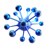 whimsical pristine A network of interconnected neurons firing and pulsating with energy, emitting a radiant, electric blue glow ultra HD png