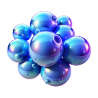magnificent ethereal organic A field of glowing, iridescent bubbles, floating in zero gravity, illuminated by a cool, blue light professional png