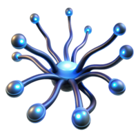 gorgeous sought after A network of pulsating, bioluminescent tendrils reaching outwards, illuminated by their own internal light png