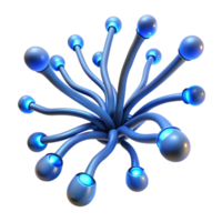 standout surreal A network of pulsating, bioluminescent tendrils reaching outwards, illuminated by their own internal light detailed png