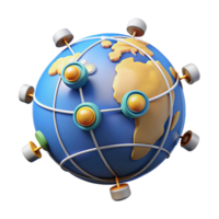immaculate sought after A network of interconnected satellites orbiting Earth, communication lines visible between them, infographic style png