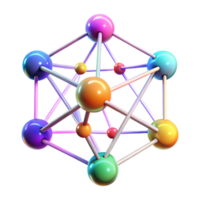 radiant playful nordic A network of interconnected nodes and lines, pulsating with data flow, illuminated by a dynamic, multi colored light, data visualization style elite png