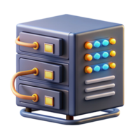 dazzling standout A server rack, blinking lights, cables and wires, data center style png