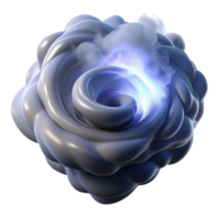 passionate majestic A swirling vortex of smoke and dust, illuminated by a single, intense light source, creating dramatic shadows and highlights 4K png