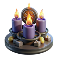 dazzling coveted A mysterious oracle reading ancient runes, candlelight, gothic art style png