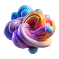 romantic striking An abstract representation of emotions, visualized as swirling, colorful clouds, with dynamic lighting masterfully captured png