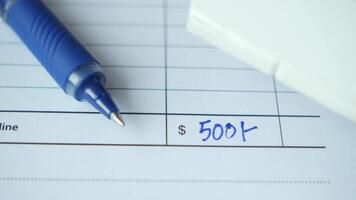 Understanding how to fill out a check for a specific amount video