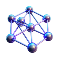 serene retro A network of interconnected nodes pulsing with light, data streams flowing between them, neon lighting, futuristic style genuine png